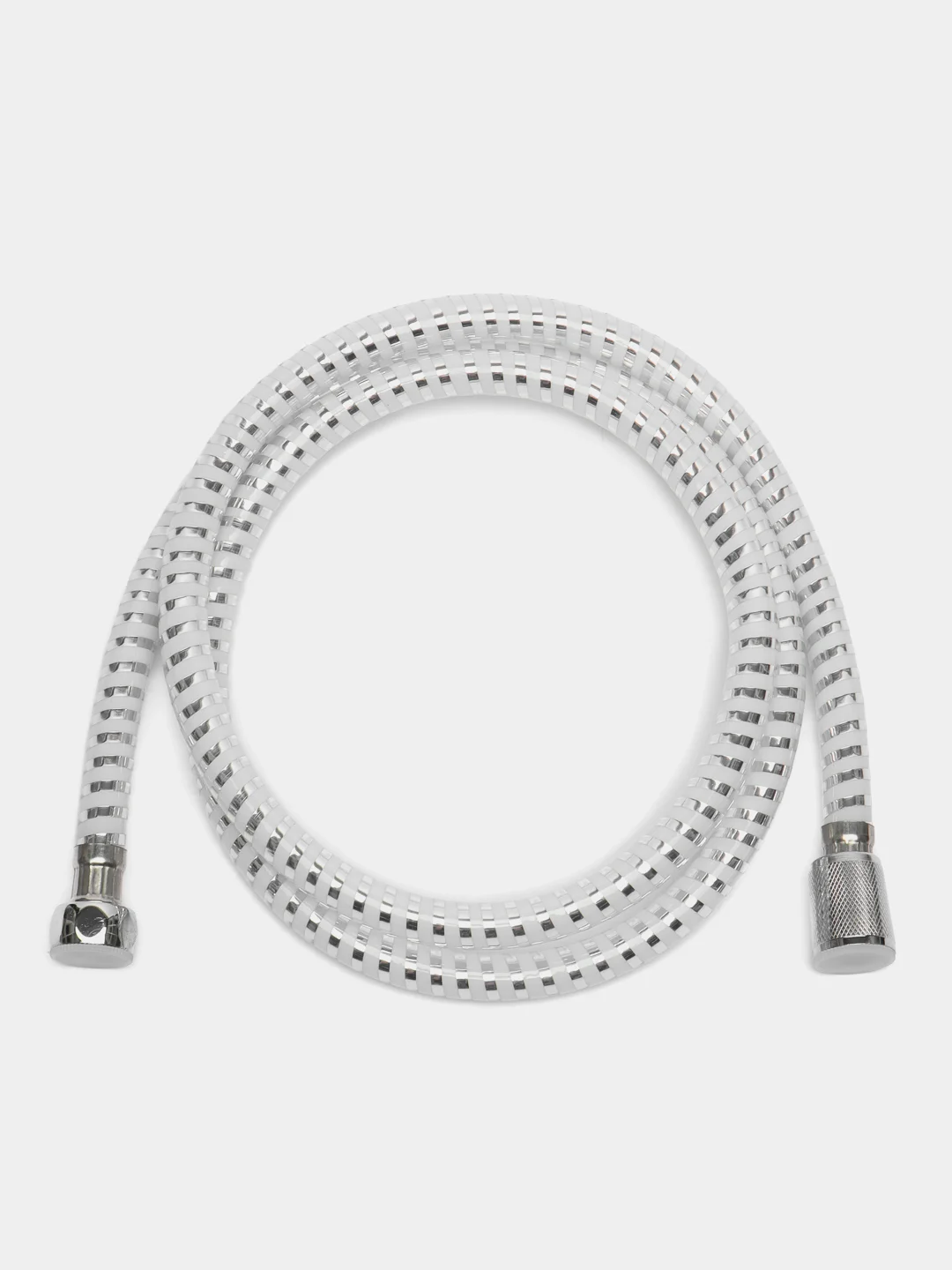 RAIN Шланг для душа 150см, 1/2"(Имп)-1/2"(Имп), ПВХ, латунь, антитвист, серебристо-белый