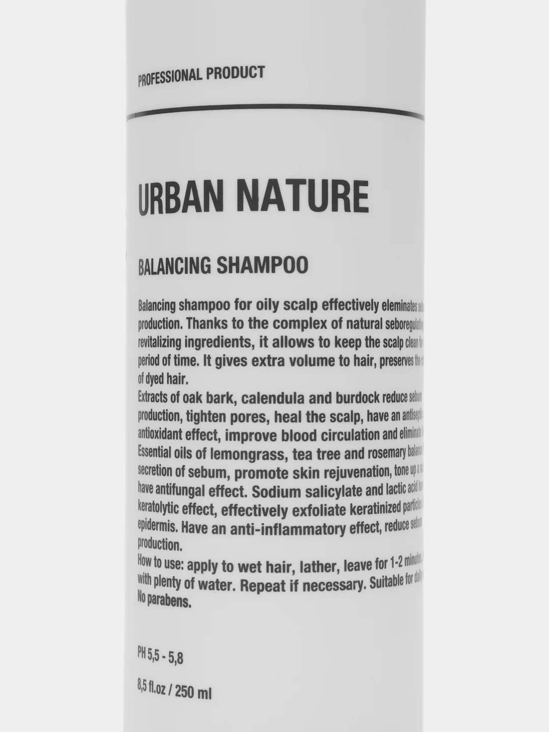 Urban Nature Шампунь балансирующий для жирной кожи головы с экстрактом календулы