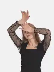 Лонгслив женский, сетка