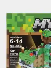 Конструктор "Битва за крепость" по мотивам игры Minecraft (Майнкрафт), с LED-подсветкой, совместим с лего