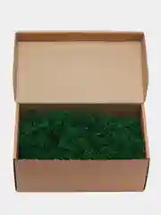 Стабилизированный мох, кусочки, крафт коробка, 100 г