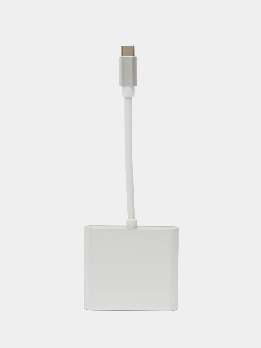 Серебряный адаптер, переходник USB 3.0, Type-C/Thunderbolt и HDMI 4K, хаб для Macbook
