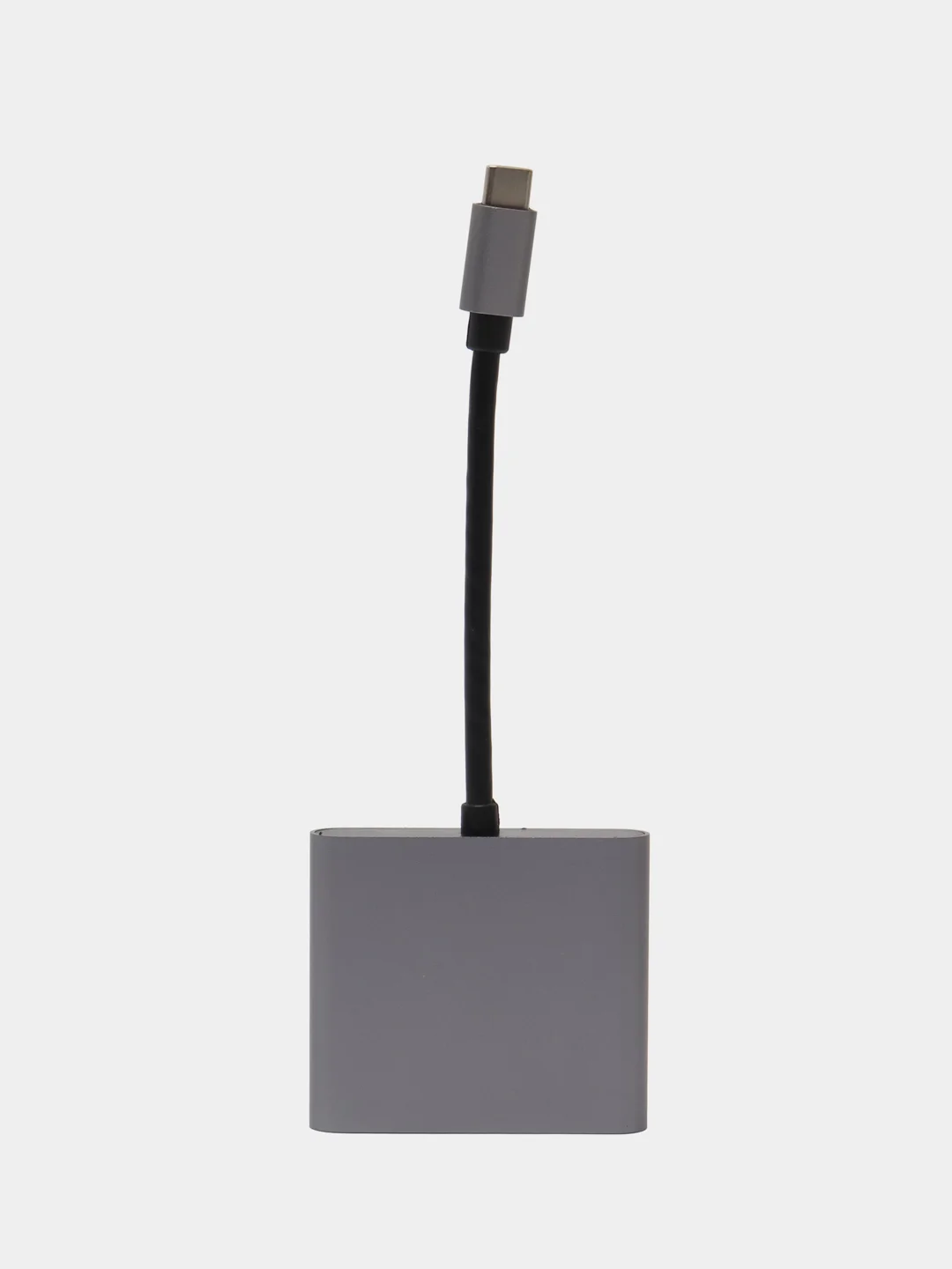 Серый адаптер, переходник USB 3.0, Type-C/Thunderbolt и HDMI 4K, хаб для Macbook