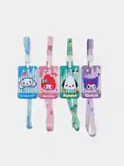 Бронзовый бейдж пластиковый Куроми, MY MELODY, лента с принтом (карта 8,5*5,5см)