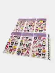 Зелёный хаки наклейки для стикербомбинга, Kuromi, Melody, Hello Kitty, Sinnamoroll. Стикерпак, Куроми