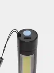 ЕРМАК фонарик, LED + COB, 400 мАч, USB кабель, 2 х 2 х 8,6 см, 3 режима
