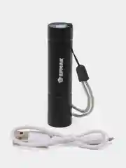 ЕРМАК фонарик, LED + COB, 400 мАч, USB кабель, 2 х 2 х 8,6 см, 3 режима