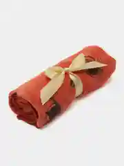 Кораллово-розовый подарок маме, бабушке, Новогодний подарок. Набор: разделочная доска и полотенце для кухни