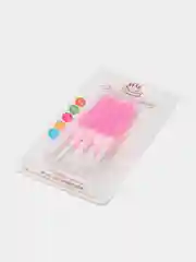 Розовый свечи цветные для торта