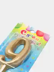 Золотой свечи тортовые цифры "золотые"