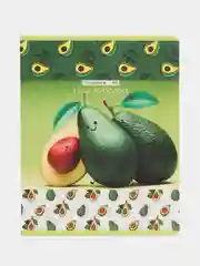 Белый тетрадь "Я люблю Avocado!", 48 листов, клетка