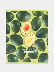 Зеленый тетрадь "Я люблю Avocado!", 48 листов, клетка