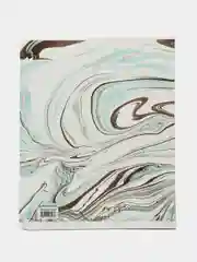 Бирюзовый тетрадь "Vivid marble", 48 листов, клетка, "софт-тач" ламинация, тиснение фольгой