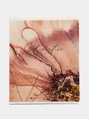 Розовый тетрадь "Vivid marble", 48 листов, клетка, "софт-тач" ламинация, тиснение фольгой