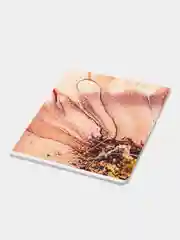 Бирюзовый тетрадь "Vivid marble", 48 листов, клетка, "софт-тач" ламинация, тиснение фольгой