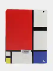 Тетрадь на кольцах из экокожи 80 листов "Utility. Mondrian", тонированный блок