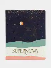 Голубой тетрадь "Supernova", матовая ламинация, 48 листов
