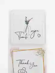 Молочный набор наклеек с надписью "Thank you", "Спасибо"