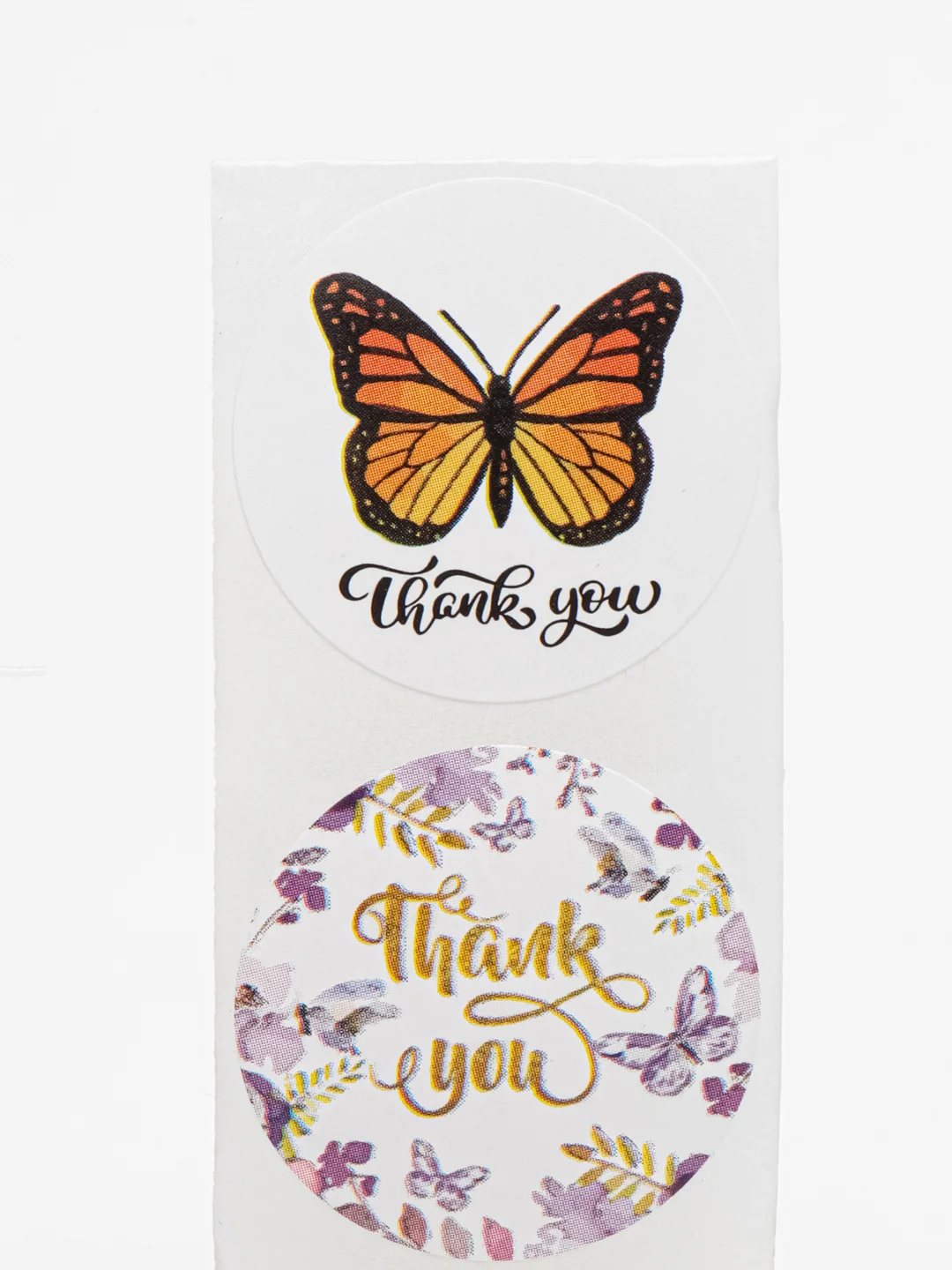 Синий набор наклеек с надписью "Thank you", "Спасибо"