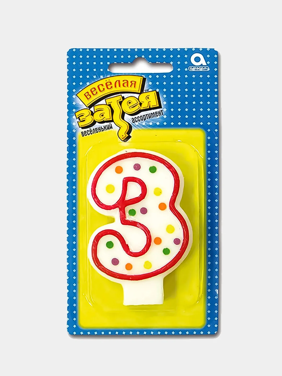 Свеча-цифра по номерам, 7,6 см