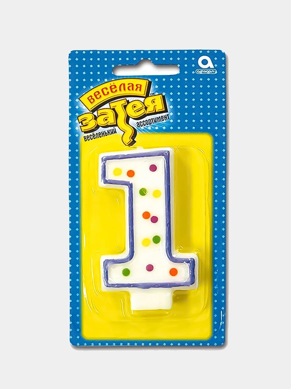 Свеча-цифра по номерам, 7,6 см