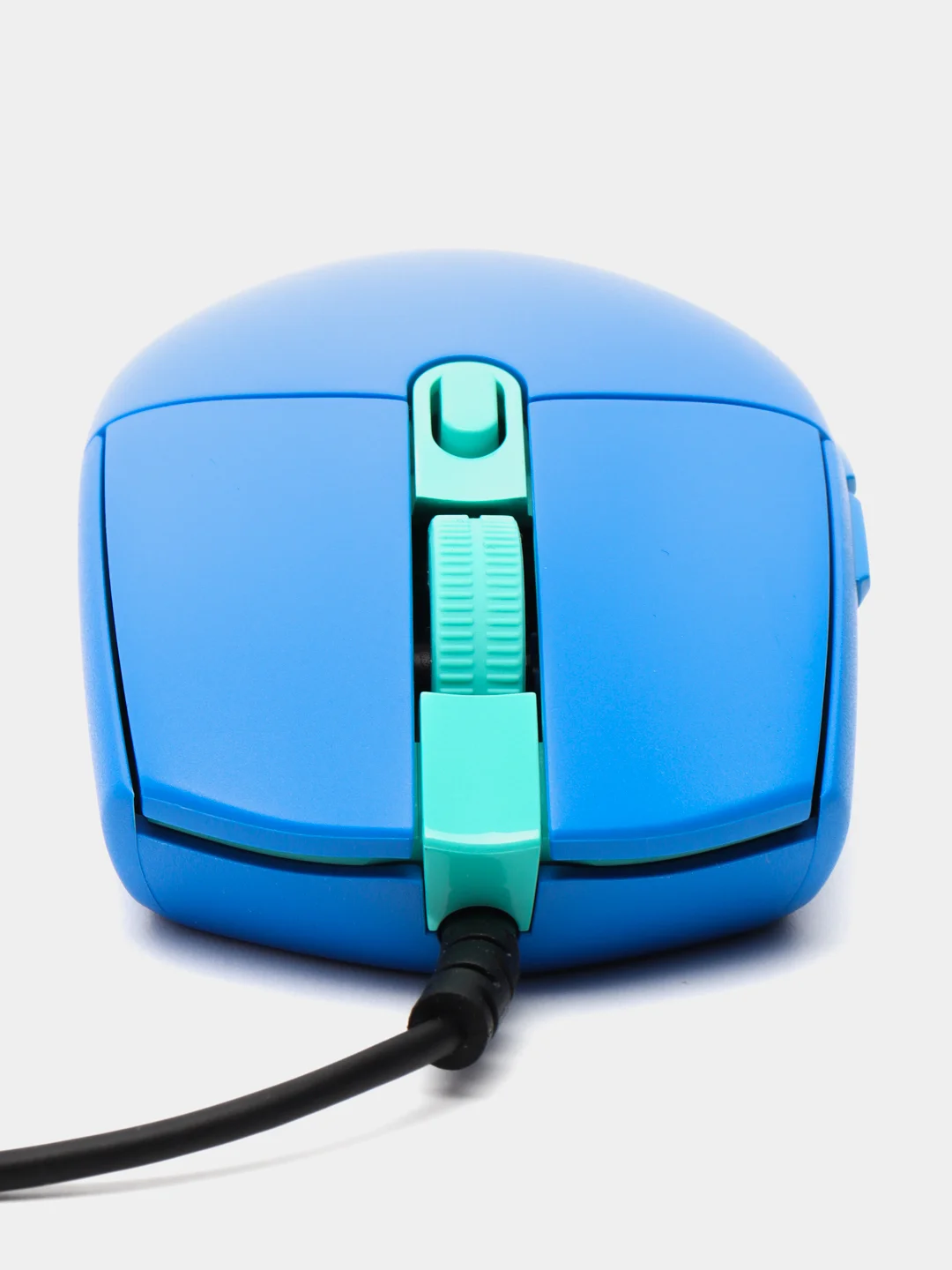 Лазурный комплект: мышь Logitech G102 (синяя, черная, белая), коврик и противоскользящие коньки