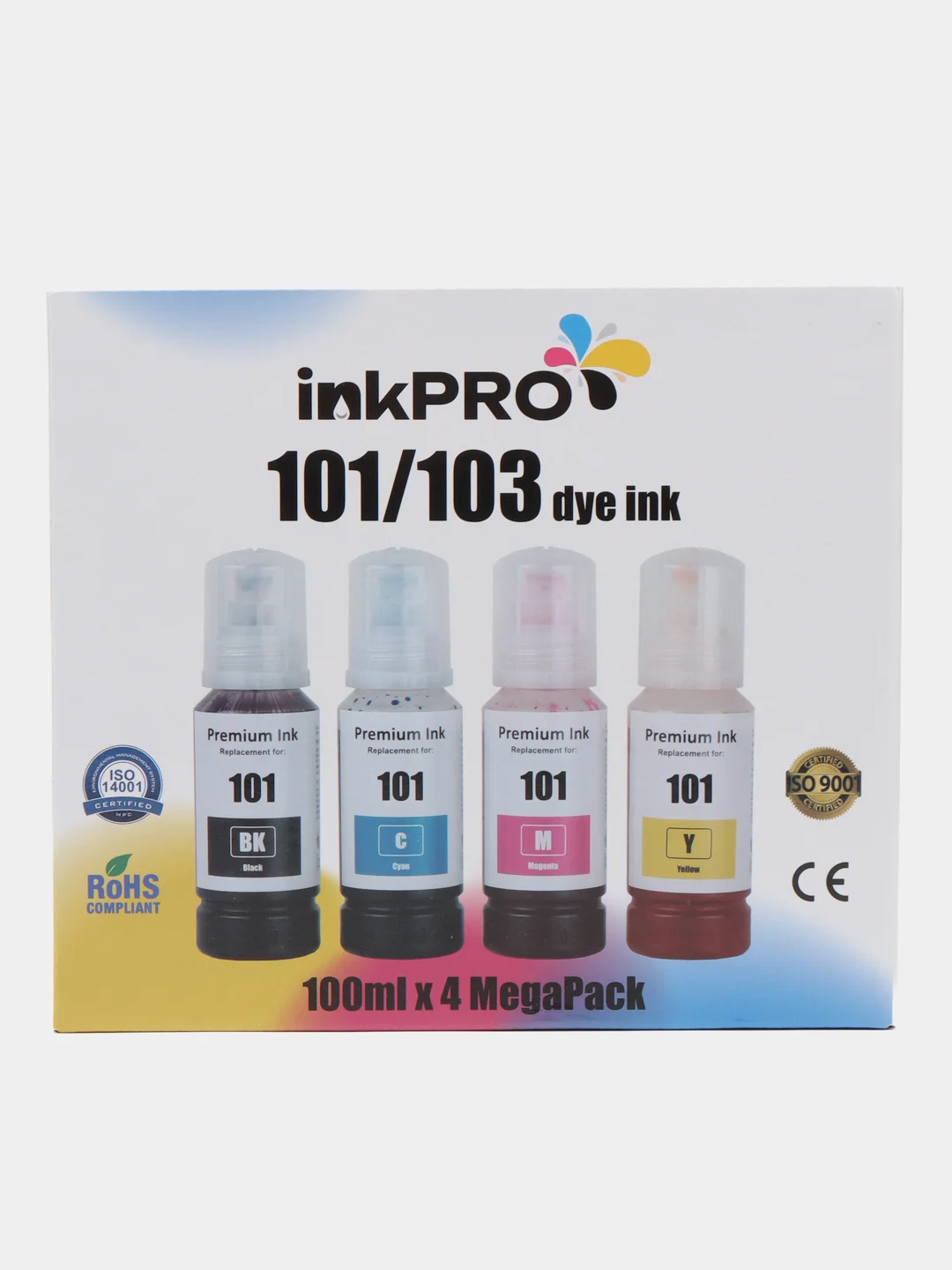 Чернила для принтеров Epson 101/103 4 цвета для L1110/L1250/L3100/L3150/L3160/L4150/L4160