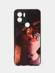 Коричневый чехол с рисунком на Xiaomi Redmi A1+, Xiaomi Redmi A2+ и Poco C51 (Сяоми Редми А1+/A2+)