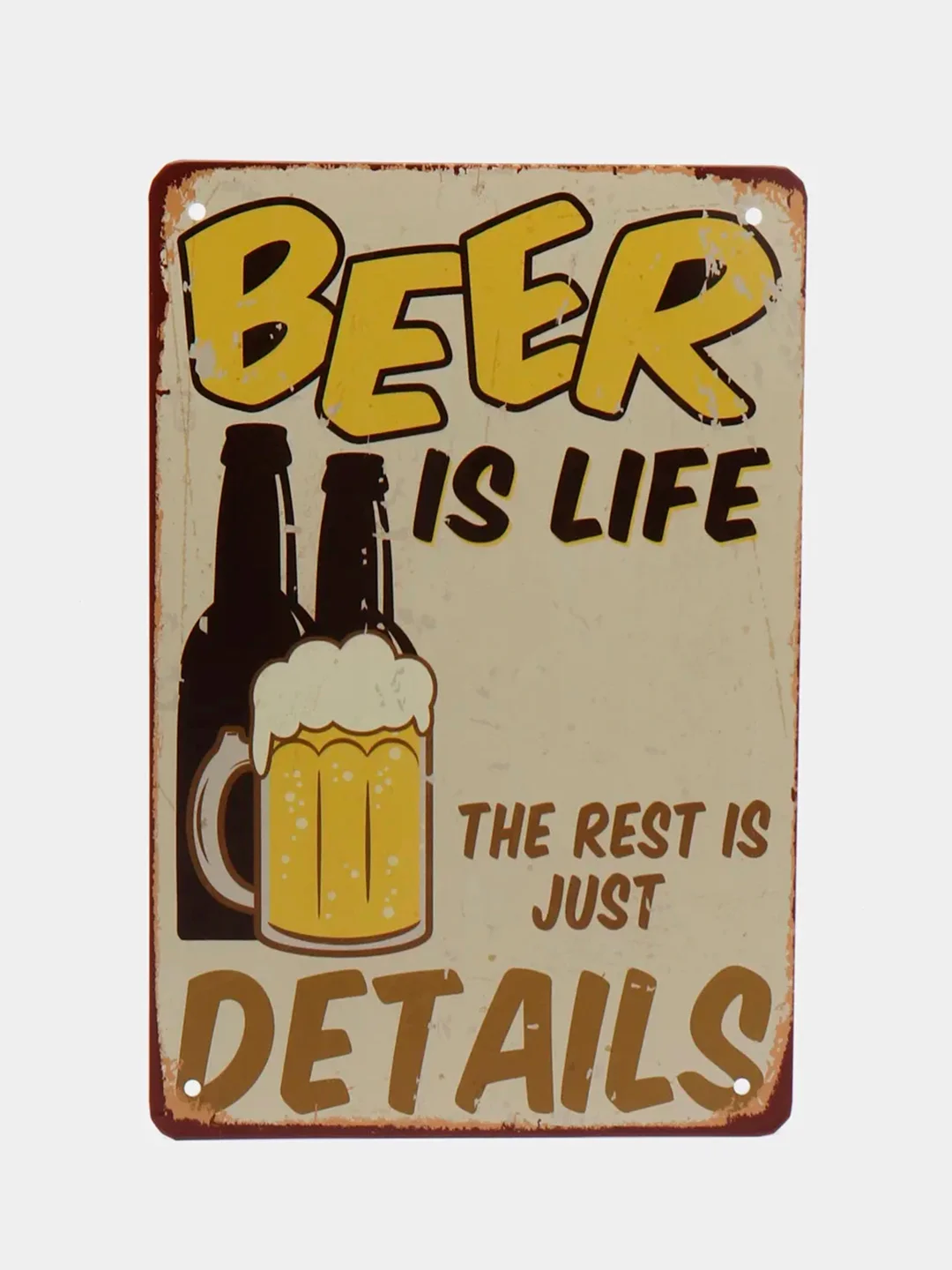 Бронзовый винтажные жестяные таблички "Beer"