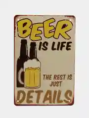 Бронзовый винтажные жестяные таблички "Beer"