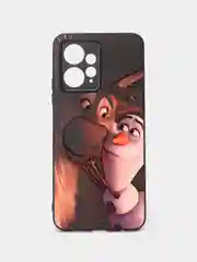 Коричневый чехол с рисунком на Xiaomi Redmi Note 12 4G (Сяоми Редми Нот 12 4G)