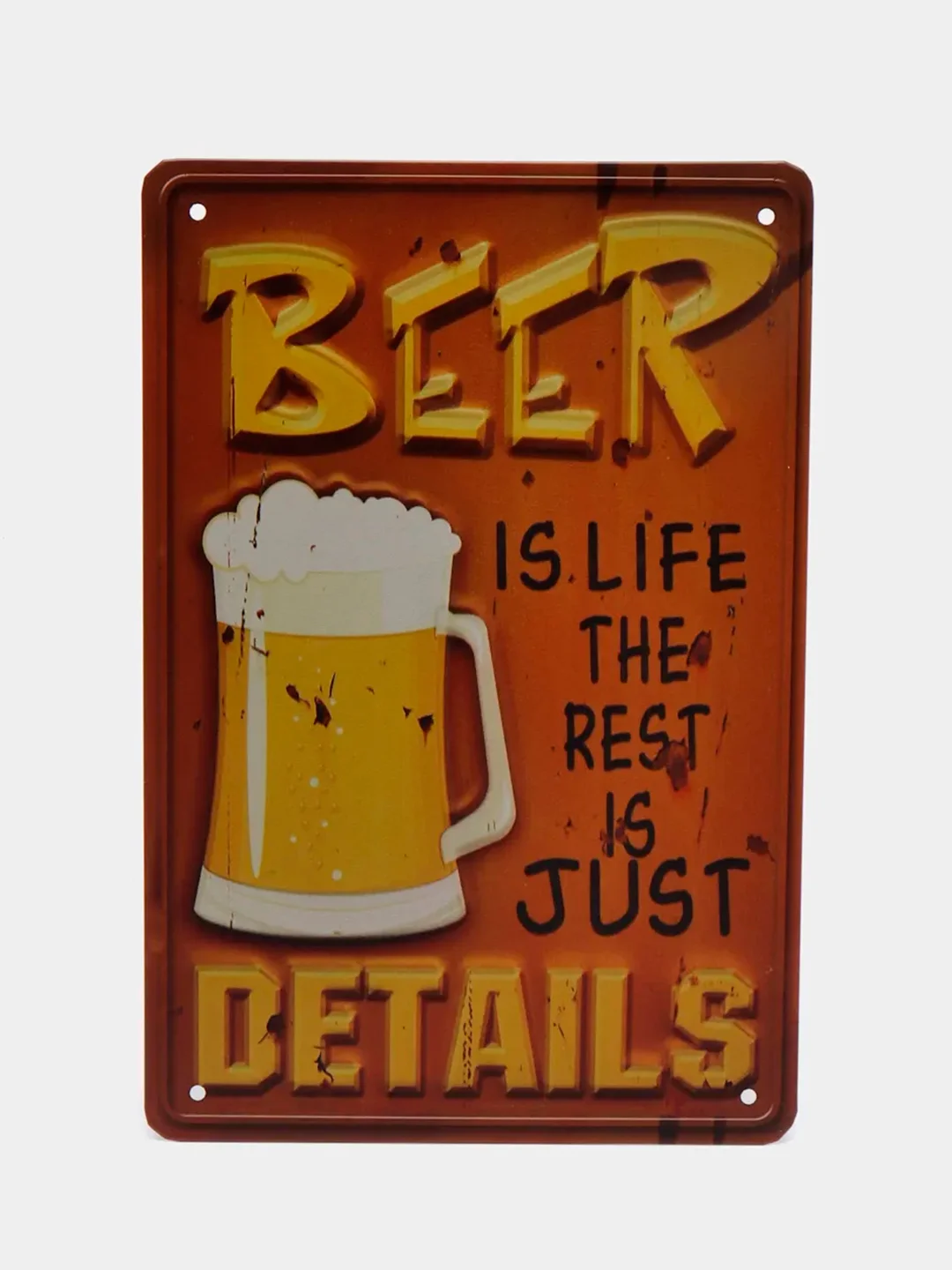 Зелёный хаки винтажные жестяные таблички "Beer"