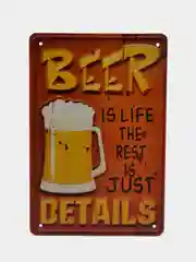 Зелёный хаки винтажные жестяные таблички "Beer"