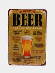 Золотистый хаки винтажные жестяные таблички "Beer"