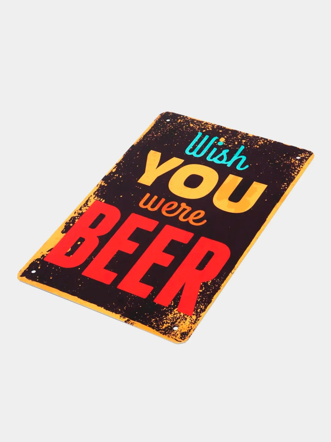 Белый винтажные жестяные таблички "Beer"