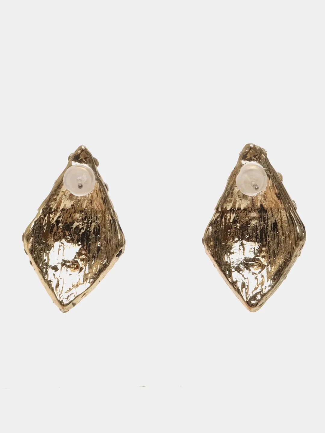 Серьги-ромб со стразами, серебряные "Diamond"