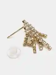 Серьги со стразами золотые Diamond