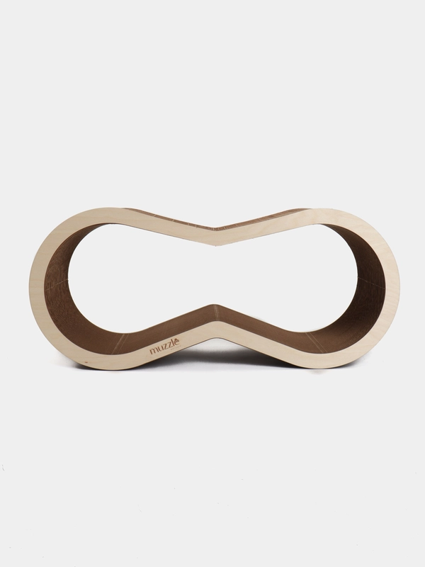 Когтеточка для кошек и лежанка Muzzle 2 в 1 из гофрокартона напольная, 71 х 22 x 31 см