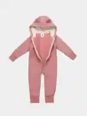 Коралловый меланж комбинезон "Мишка"