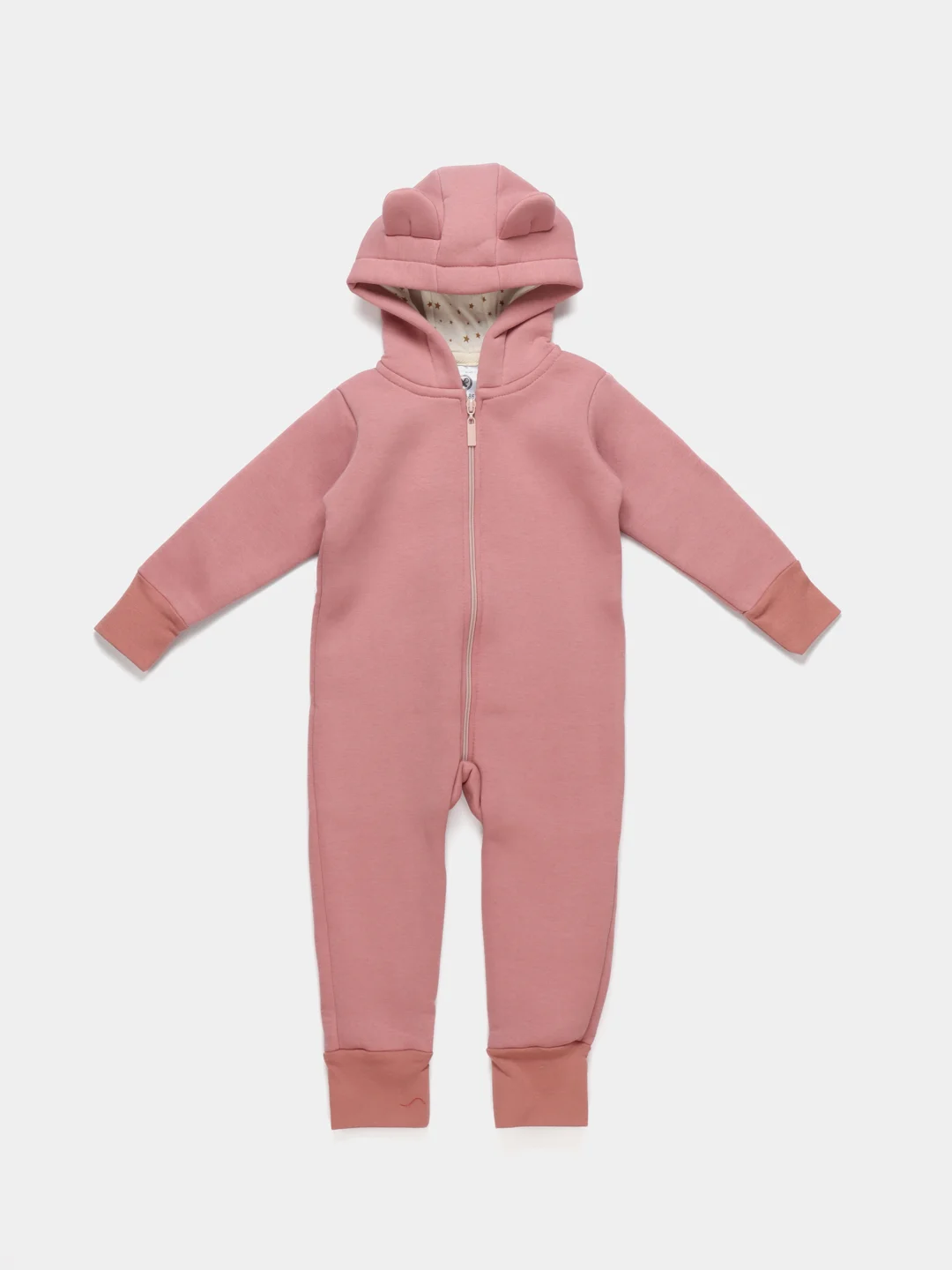 Коралловый меланж комбинезон "Мишка"
