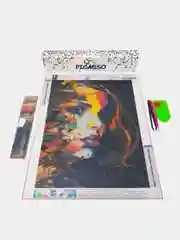 Алмазная мозаика 30 х 40 см "Девушка", без подрамника