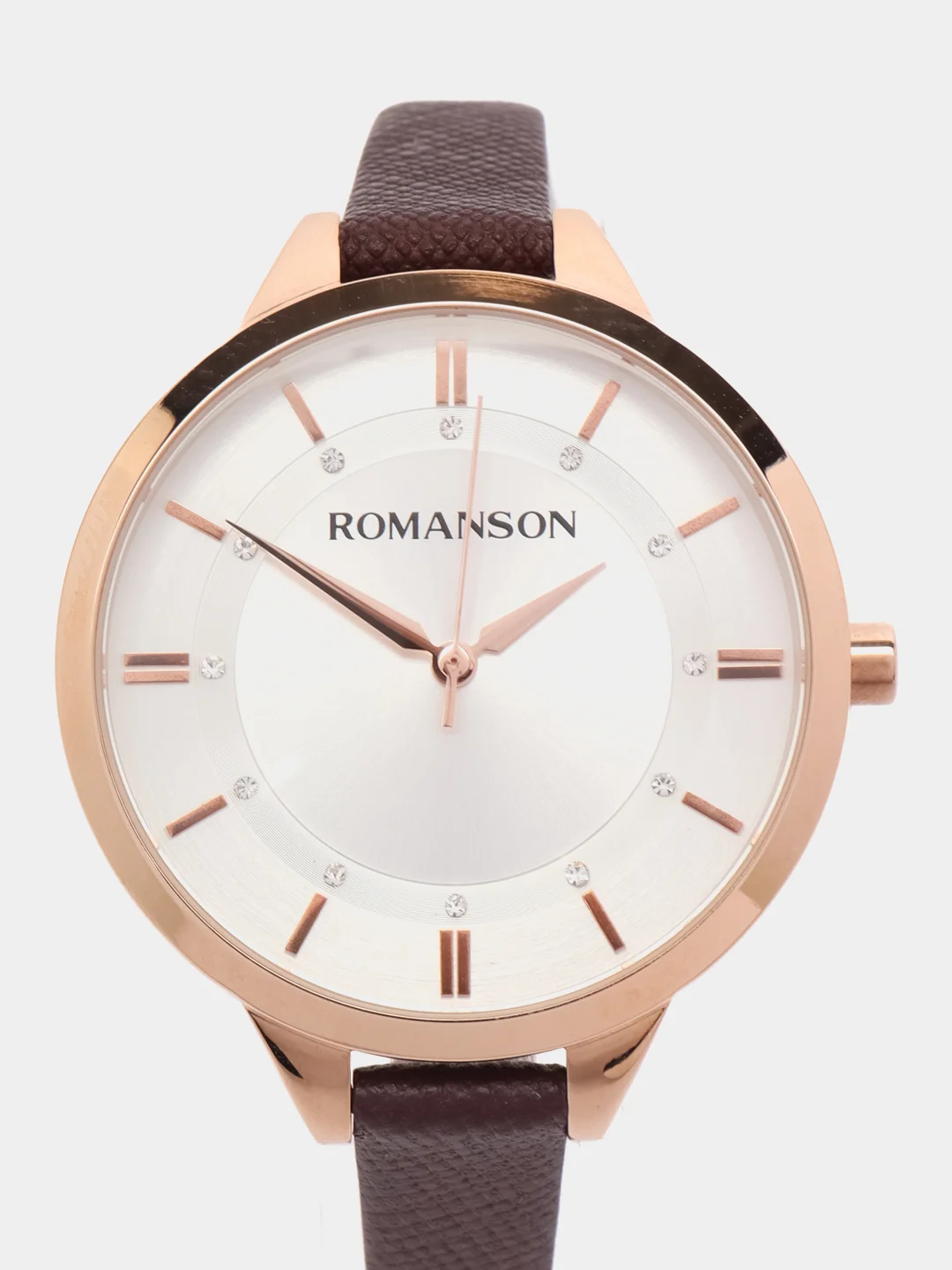Тёмно-коричневый часы наручные Romanson