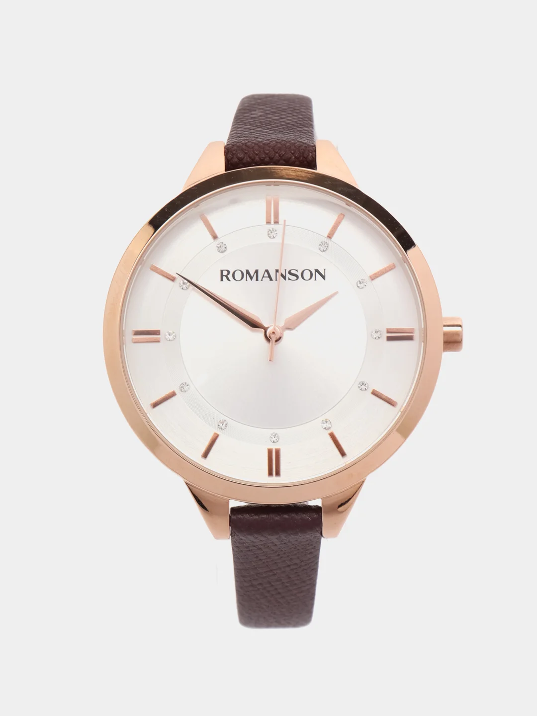 Тёмно-коричневый часы наручные Romanson