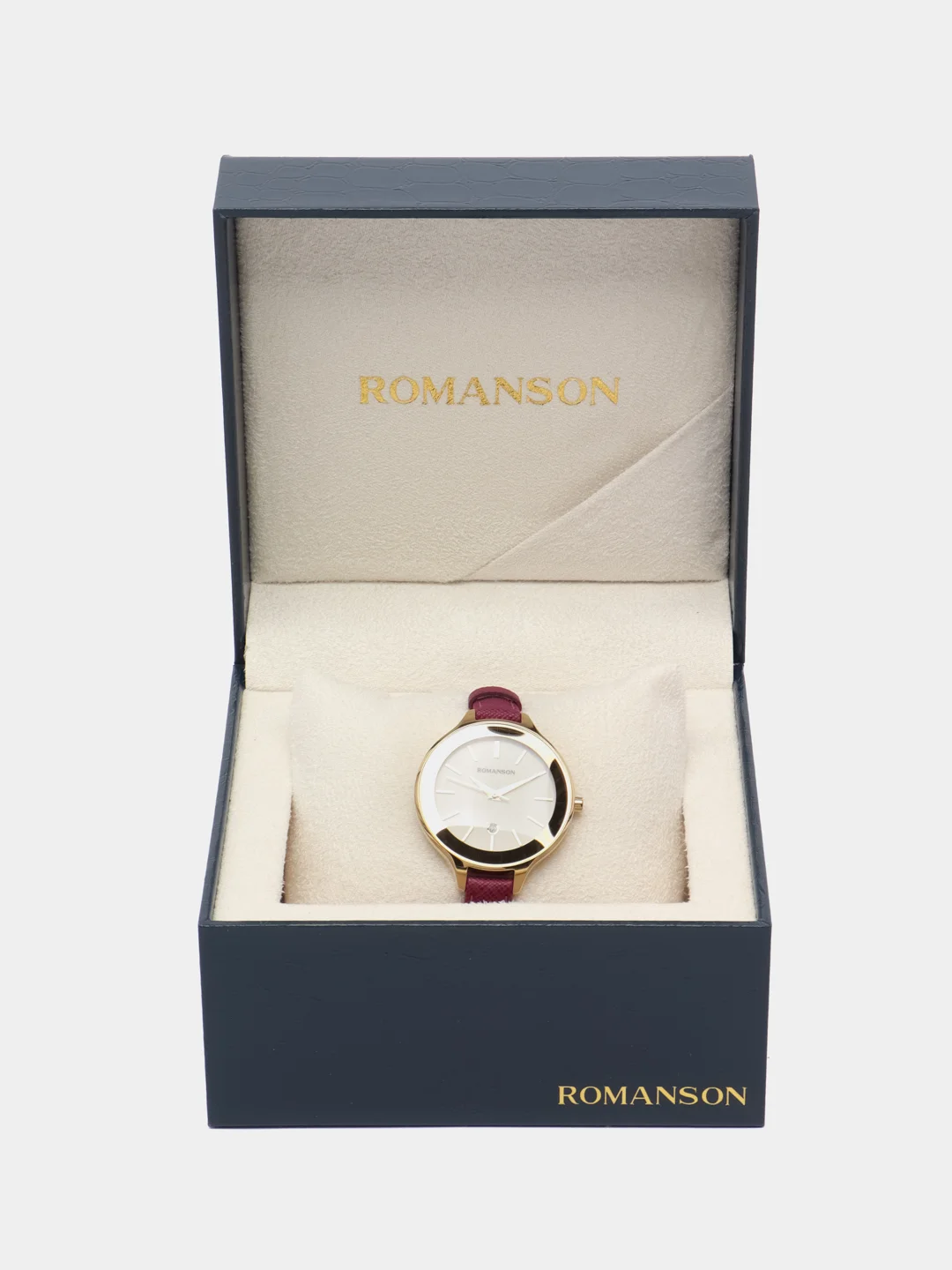 Тёмно-розовый часы наручные Romanson