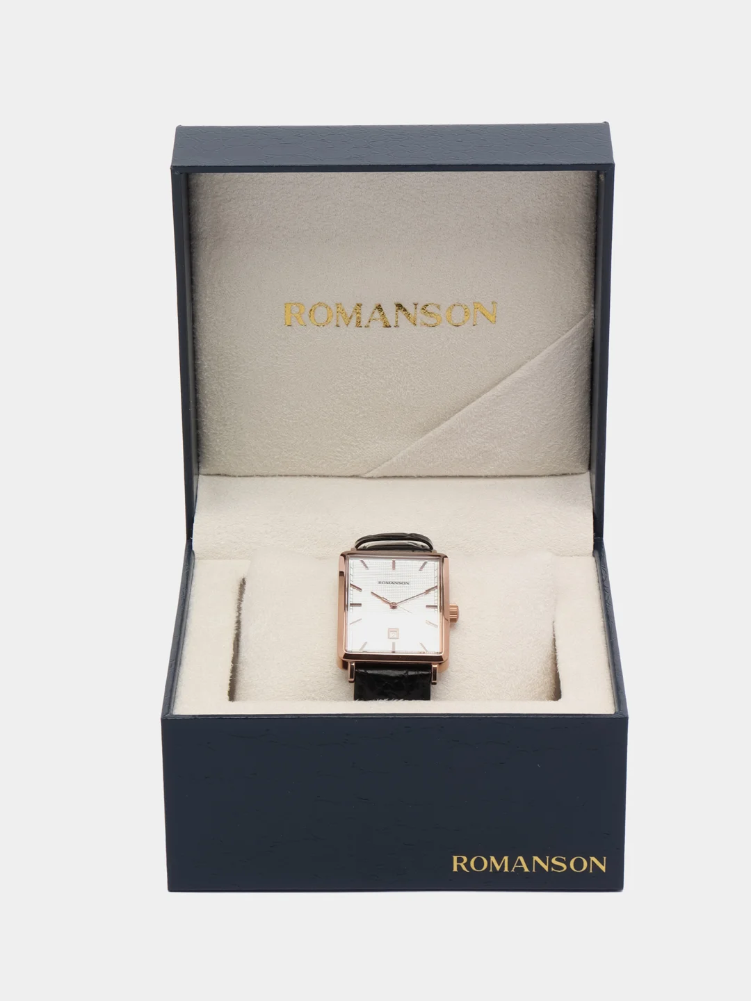 Светло-оранжевый часы мужсике Romanson