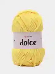 Желтый пряжа плюшевая YarnArt Dolce (ЯрнАрт Долче)