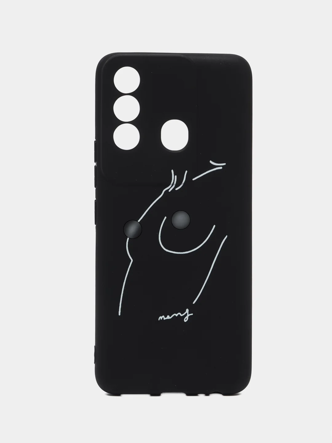 Бежевый меланж силиконовый чехол для Itel Vision 3 PLUS, с принтом, с рисунком, Ител Вижен 3 Плюс