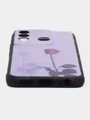 Серебряный силиконовый чехол для Itel Vision 3 PLUS, с принтом, с рисунком, Ител Вижен 3 Плюс