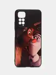 Коричневый чехол с рисунком на Xiaomi Redmi Note 11 4G и Redmi Note 11S 4G (Редми Нот 11 и  Нот 11с)
