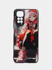 Рыжий чехол с рисунком на Xiaomi Redmi Note 11 4G и Redmi Note 11S 4G (Редми Нот 11 и  Нот 11с)